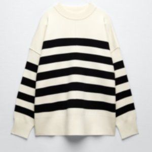 ZARA STRIPED KNIT SWEATER